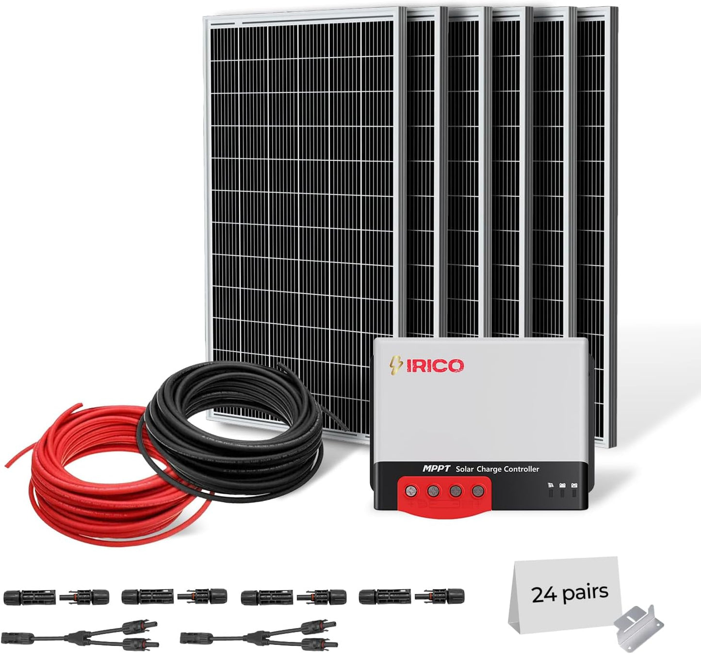 IRICO Solar Panel Kit – High-Efficiency Monocrystalline Solar Panels with MPPT Charge Controller for RV, Cabin, and Off-Grid Energy Solutions (1020W+MPPT)