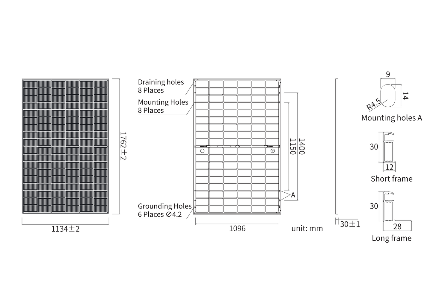JA Solar JAM54D41 LB 455W N-Type Double Glass Bifacial Black Solar Module