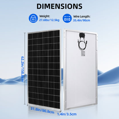 Irico 390W Mono-crystallion Solar Panels 390Watts (195W*2PCs)