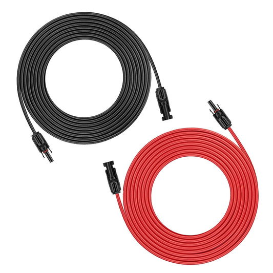 18ft Solar Cable Kit (Red & Black) with PV Solar Connectors