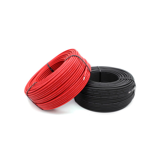 Solar photovoltaic DC cable TUV EN50618:2014 H1Z2Z2-K Black and Red -100M/328FT