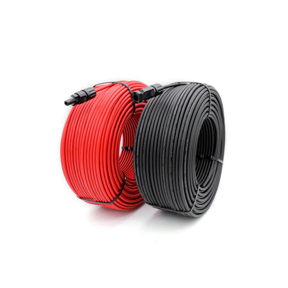 Solar photovoltaic DC cable TUV EN50618:2014 H1Z2Z2-K Black and Red -100M/328FT