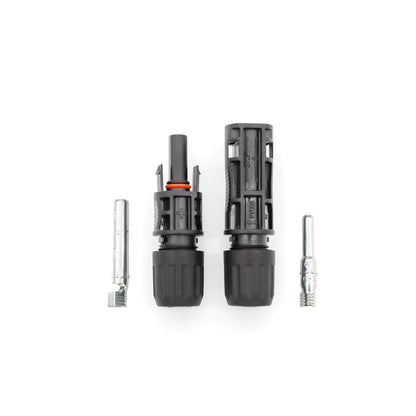 IRICO male and female solar connectors with metal contacts